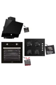 Luxell Opall Siyah 15 Program Ankastre Set (Da-830-40 Tahdf-B66-Sgf3) - 1