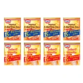 Dr.Oetker Kabartma Tozu 15 li + Vanilya 15 li x 8 li Ekonomik Paket - 1