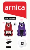 Arnica Lotus Süpürge Toz Torbası 10 Adet Motor Filitreli - 1