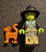 Orjinal Lego Minifigür Wicked Witch With Cat thumbnail 1