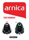Arnica Terra Green  Süpürge Toz Torbası 10 Adet Motor Filitreli - 1