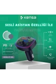 Kensa Araç Bluetooth FM Transmitter MP3 ve Şarj - 1