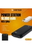 Kensa Powerbank Yeni Nesil Dijital Göstergeli Kendinden Kablolu 10.000 mAh  Ultra Hızlı 22.5 W USB-C ve LN thumbnail 1
