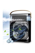 Yeni Işıklı Buharlı Vantilatör 600ml 5 Spreyli Vantilatör Buzlu Buharlı Mini Klima Mini Fan Buzlu Fan - 1