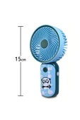 Mini USB Fan El Tipi Tek Kademeli Renkli Karakterli Vantilatör Soğutucu 15cm Mini Fan YS906 thumbnail 2