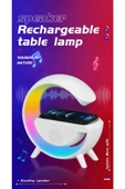 Telefon Kablosuz Şarj İstasyonu Speaker Özellikli Led Işıklı FM Radyolu Bluetooth Speaker BT2301 - 3