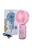 Mini USB Fan El Tipi Tek Kademeli Renkli Karakterli Vantilatör Soğutucu 15cm Mini Fan YS906 - 3