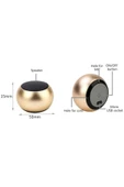 Taşınabilir Bluetooth Speaker Seyahatlerde Bisiklet Sürüşlerinde Kullanım Mini Kablosuz Hoparlör M3 - 3