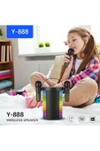 Kablosuz Mikrofonlu Karaoke Makinesi TF Kart ve USB Girişli Karaoke Hoparlör Y-888 - 2
