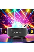 Galaksi Gökyüzü ve Yıldızları Yansıtan Gece Lambası Hoparlör LED Işıklı Bluetooth RGB CH-M27 - 2