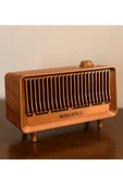 Yeni Nesil Retro Radyo Görünümlü Speaker USB TF AUX Bluetooth Vintage Müzik Kutusu Kahverengi B3 - 5