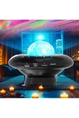 Galaksi Gökyüzü ve Yıldızları Yansıtan Gece Lambası Hoparlör LED Işıklı Bluetooth RGB CH-M26 - 1