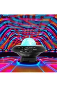 Galaksi Gökyüzü ve Yıldızları Yansıtan Gece Lambası Hoparlör LED Işıklı Bluetooth RGB CH-M26 - 2