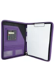 İş Portföyü Padfolio Organizer Fermuarlı Sekreterlik Dosya Hesap Makineli Kalem Bölmeli A4 Düzenleme - 4