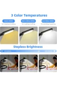 İki Ucu Işıklı LED Okuma Işık Kitap Boynu Bükülebilir Kollar Boyun Lambası Şarj Edilebilir SY-GH8B thumbnail 3
