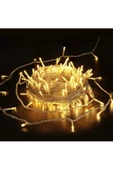50 Metre Fişli Sarı Led Işık Noel Yılbaşı Ağacı Işığı Led Ampül Çam Ağacı Balkon Salon Süsleme - 2