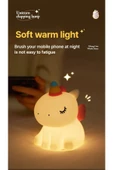 Yumuşak Silikon Unicorn Mini Gece Lambası Dekoratif Işık Derecesi Ayarlanabilir 9cm x 13cm A-007 - 5