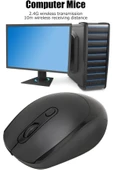 Kablosuz Mouse Usb Dongle Bağlantı Dizüstü Bilgisayar Ve Pc Ile Uyumlu 1200 Dpı, Pilli Fare G02 thumbnail 2