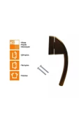 Roto Swing Secustik (Koyu Bronz) Pencere Kolu - 2