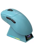 AJAZZ AJ-179 Apex 42000 DPI Manyetik Şarj İstasyonu TFT Ekranlı Mouse PAW 3950 Sensör 8K Dongle - 1