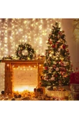 2 X 2 Metre 12 Saçak 180 Led Işık Zinciri Dekoratif Fişli Aydınlatma Ev Dekorasyonu Salon Süsleme - 3