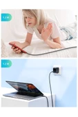 Type-C to Type-C 1.2 Metre Şarj ve Data Kablo Dayanıklı Naylon Örgü USB C to USB C Kablo CB1029 - 7