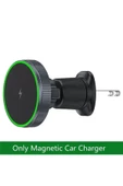 Magnetic 15W Kablosuz Araç İçi Cep Telefonu Şarj 2in1 Telefon Tutucu ve Şarj D12 thumbnail 2