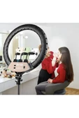 22 inch 56cm Aydınlatma Youtuber LED Halka Telefon Tutuculu Selfie/Yayıncı/Makyaj Işık ZB-F488 - 2
