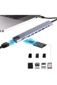 Type C Hub 10 In 1, 4 Adet 3.0 Usb Çoklayıcı,4k Hdmi Bağlantısı Sd Tf Kart Okuyucu - 1