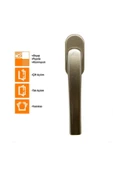 Roto Secustik (Koyu Bronz )Pencere Kolu - 1