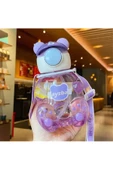 Su Matarası Boyun Askılı Suluk Renkli Çizgi Film ve Desenli Karakterler Çocuklara Özel 750ml CRK2 - 1