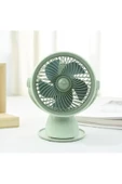 Taşınabilir Mini USB Şarjlı Fan Kıskaçlı 3 Kademeli  Şarjlı Mini Vantilatör Soğutucu 14cm YS2285 - 2