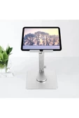 iPad ile Uyumlu Stant Yüksekliği Ayarlanabilir Tutucu Tok Alüminyum 10-17 inç Uyumlu H06 - 2