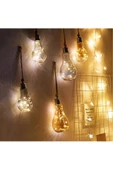 Sarkıt Lamba Ampul Pilli LED Işık Zinciri Asma Lamba, Bahçe Lambası Düğün Noel için Aydınlatma KX015 - 4