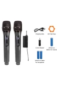 2 Adet Kablosuz Wn04 Amfi Hoparlör Için Mikrofon Karaoke Mikrofonu Sahne Performansı Partiler thumbnail 2