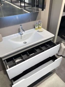 Orka Varna 120 cm Mat Beyaz Banyo Dolabı Takımı - 3