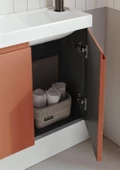 Orka Ferla 110 cm Tarçın Banyo Dolabı Alt Modül ve Lavabo - 3
