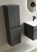 Orka Lusso 40 cm Antrasit Banyo Boy Çamaşır Dolabı thumbnail 2