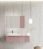 Orka Biella 120 cm Pudra Banyo Dolabı Takımı thumbnail 1