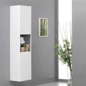 Orka Duden 40 cm Beyaz Banyo Boy Çamaşır Dolabı - 1