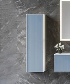 Orka Cube 40 cm Mavi Banyo Boy Çamaşır Dolabı - 1