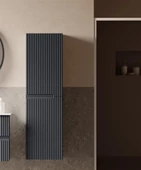 Orka Moonlight 40 cm Antrasit Banyo Boy Çamaşır Dolabı thumbnail 1