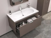 Orka Clay 100 cm Toprak Banyo Dolabı Takımı thumbnail 3