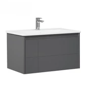Orka Likya 65 cm Antrasit Banyo Dolabı Alt Modül ve Lavabo - 1