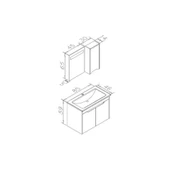 Orka Lago 85 cm Antrasit Banyo Dolabı Takımı thumbnail 4