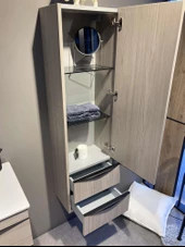 Orka Vento 40 cm Dublin Banyo Boy Çamaşır Dolabı thumbnail 2