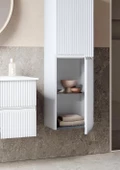Orka Moonlight 40 cm Beyaz Banyo Boy Çamaşır Dolabı - 3
