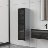 Orka Urban 40 cm Gri Banyo Boy Çamaşır Dolabı - 1