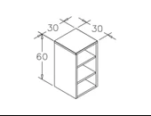 Orka Knidos 30 cm Beyaz Alt Banyo Boy Çamaşır Dolabı - 4