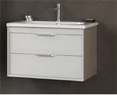 Orka Clay 100 cm Beyaz Banyo Dolabı Alt Modül ve Lavabo - 1
